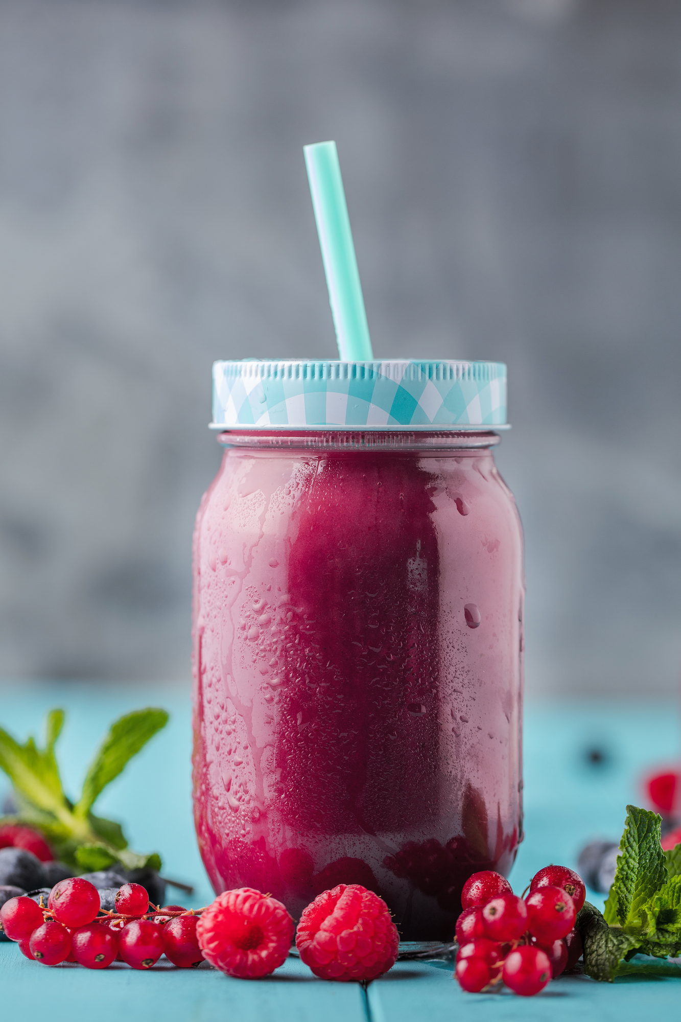 fruit smoothie without banana in a glass 